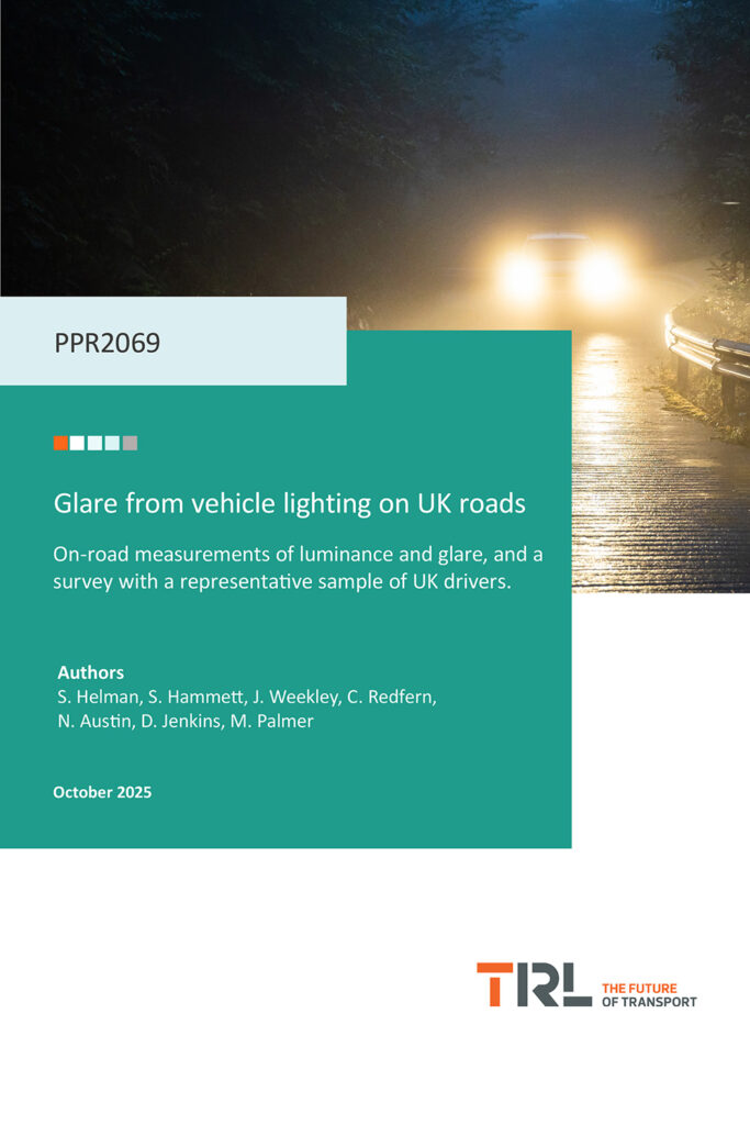 Glare from Road Vehicle Lighting on UK Roads by TRL